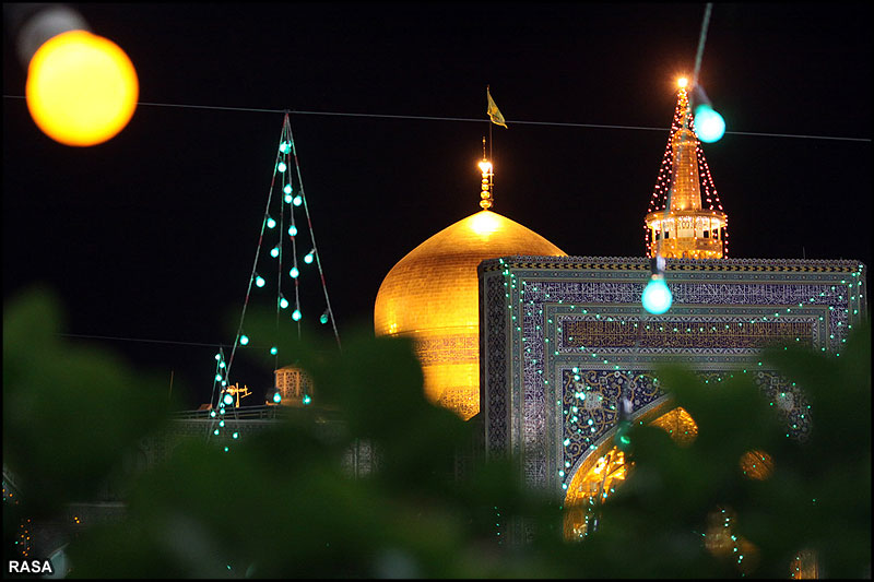 ولادت کي مناسبت سے روضہ امام رضا عليہ السلام