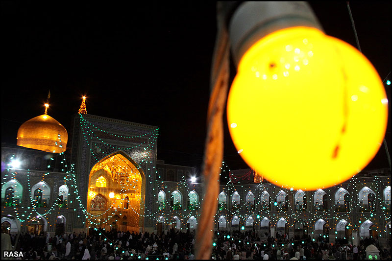 ولادت کي مناسبت سے روضہ امام رضا عليہ السلام