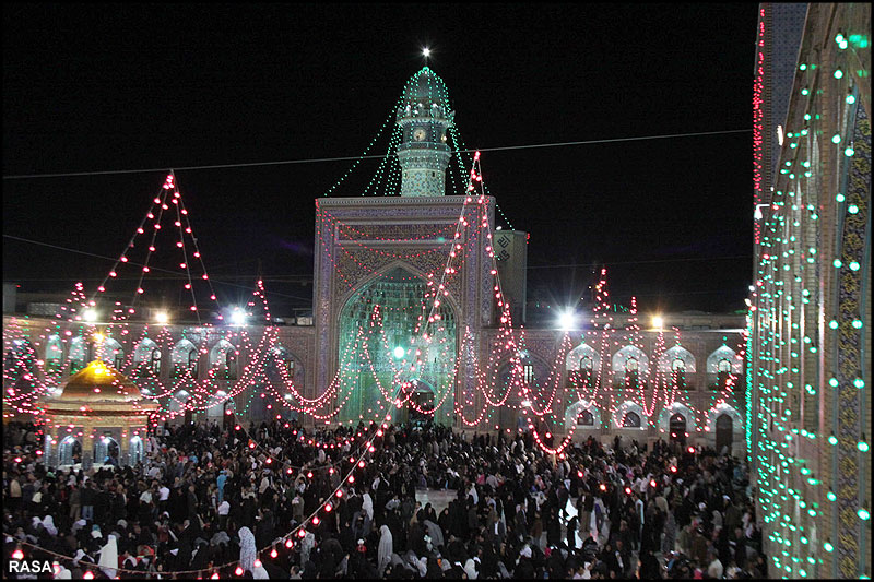 ولادت کي مناسبت سے روضہ امام رضا عليہ السلام