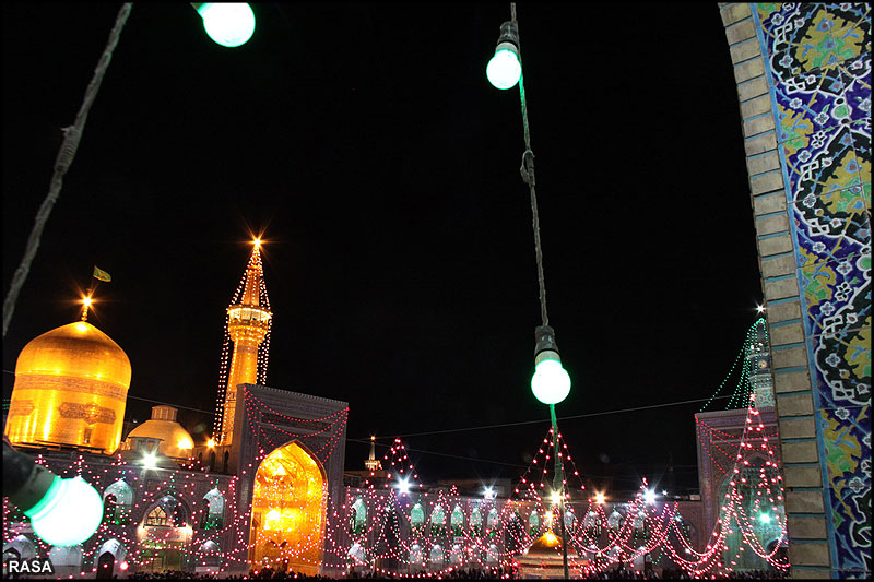 ولادت کي مناسبت سے روضہ امام رضا عليہ السلام