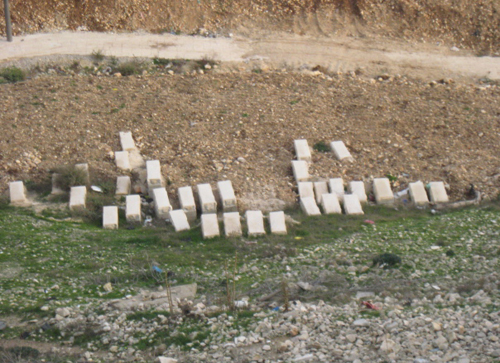قبرهاي ساختگي رژيم صهيونيستي در شهرک سلوان قدس
