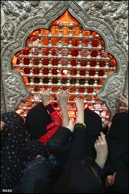 عزاداري اربعين حسيني در جوار کارگاه ساخت ضريح اباعبدالله الحسين
