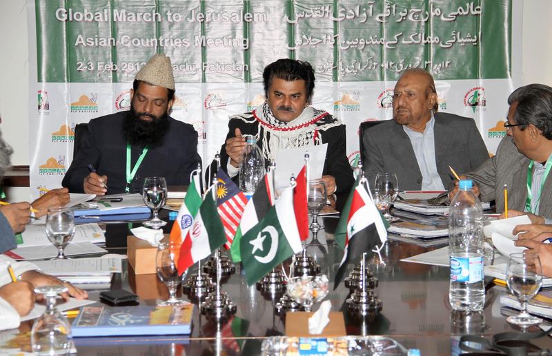 عالمي مارچ برائے آزادئ القدس کے عنوان سے ايشيائي ممالک کا اجلاس کراچي ميں منعقد