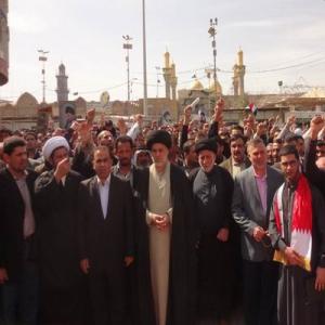 تظاهرات همبستگي با ملت بحرين در عراق