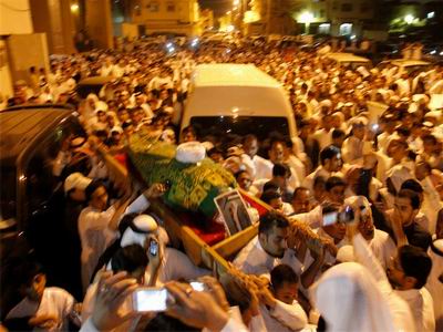 تشييع پيکر علامه شيخ علي ابراهيم المسبح
