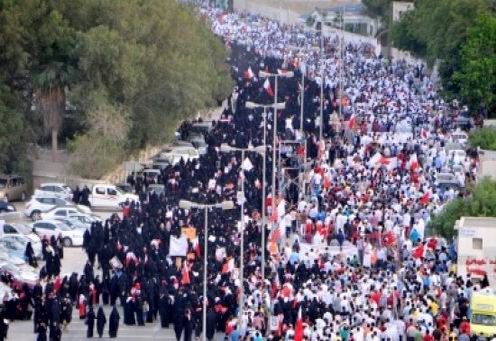 تظاهرات انقلابيون در بحرين