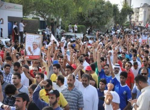 تظاهرات انقلابيون در بحرين