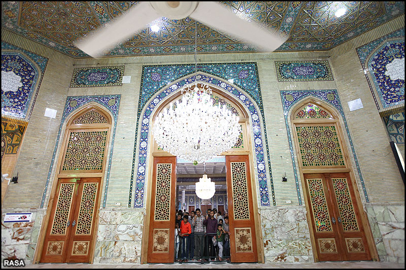 ماہ مبارک رمضان کے موقع پرمسجد مقدس جمکران کي غبار روي