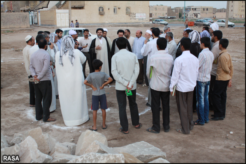 مراسم کلنگ زني مسجد جوادالائمه پرديس اهواز