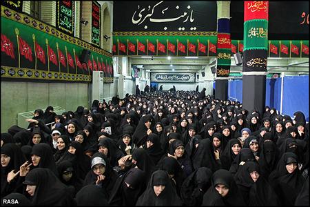 آخرين شب عزاداري در حسينيه امام خميني