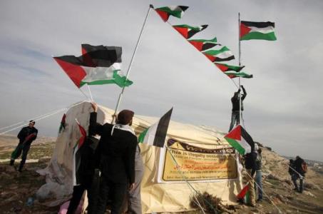کمپ اعتراضي فلسطينيان 