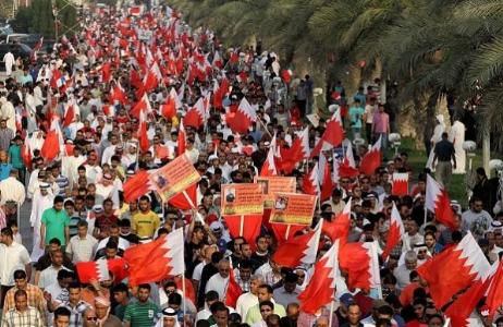 تظاهرات انقلابيان در بحرين