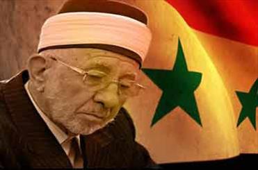 شيخ محمد سعيد رمضان البوطي رئيس اتحاديه علماي بلاد الشام