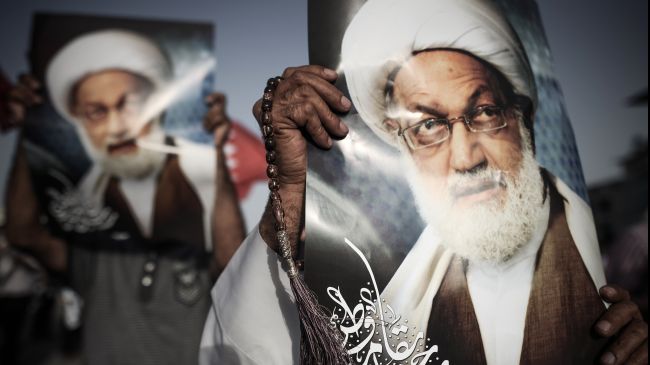 Protesters angry for aggression done towards Sheikh Qassem