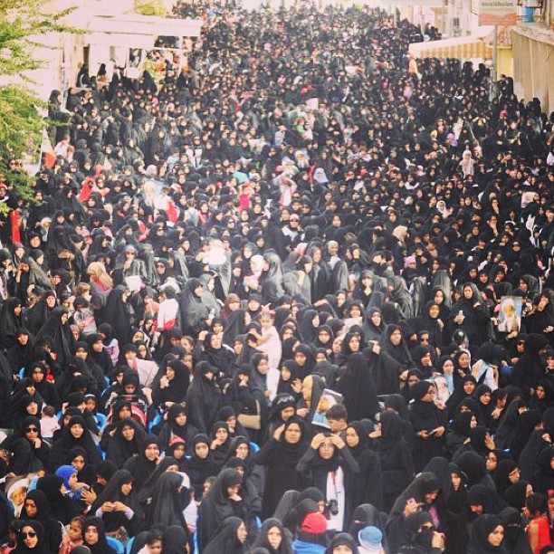 تظاهرات پرشکوه و تاريخي در بحرين