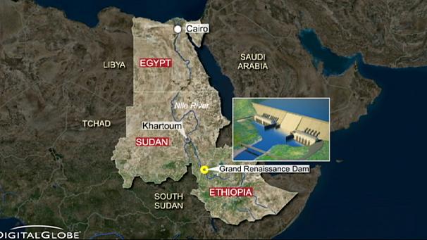 مناقشه بر سر آب رود نيل مصر اتيوپي