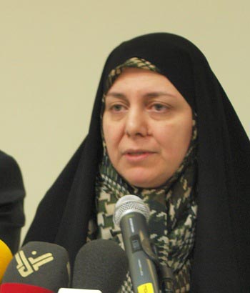 خانم حورا صدر، رييس مؤسسه فرهنگي تحقيقاتي امام موسي صدر 