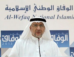 جميل کاظم سخنگوي رسمي معارضان و عضو جمعيت الوفاق اسلامي بحرين 
