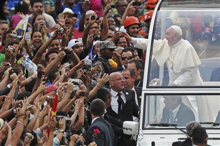 پاپ فرانچسکو در برزيل