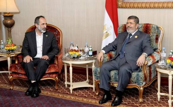 محمد مرسي و ائتلاف مخالفان سوريه