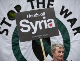 اعتراض مردم آمريکا به مداخله نظامي احتمالي کشورشان در سوريه 