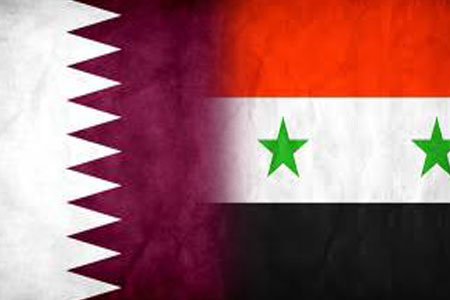 پرچم سوريه و قطر