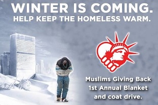 فراخوان مسلمانان آمريکا براي کمک به نيازمندان در فصل سرما