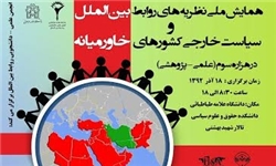 همایش «نظریه‌های روابط بین‌الملل و سیاست خارجی کشورهای خاورمیانه» برگزار می شود