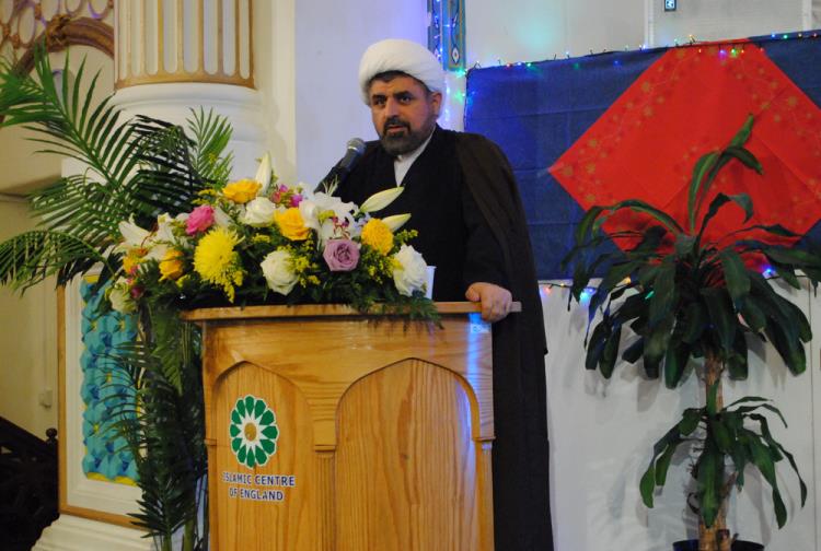 حجت الاسلام بهمن پور معاون رييس مرکز اسلامي انگليس