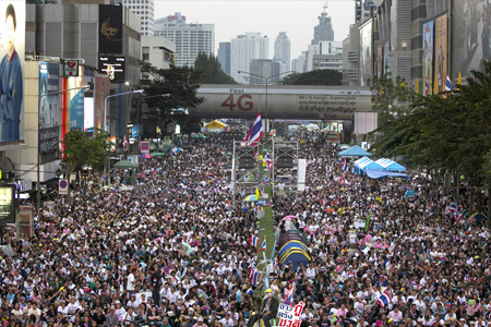 تظاهرات ضد دولتي در تايلند