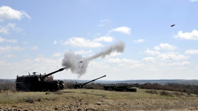 Turkish Artillary attack