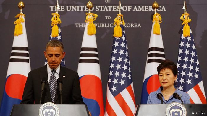 باراک اوباما و رئيس جمهوري کره جنوبي