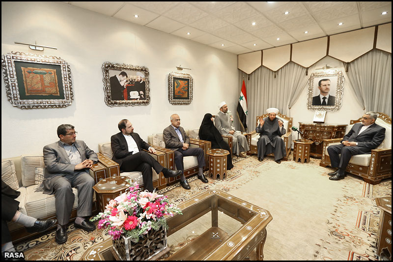 ديدار هيأت پارلماني ايران با مفتي اعظم سوريه