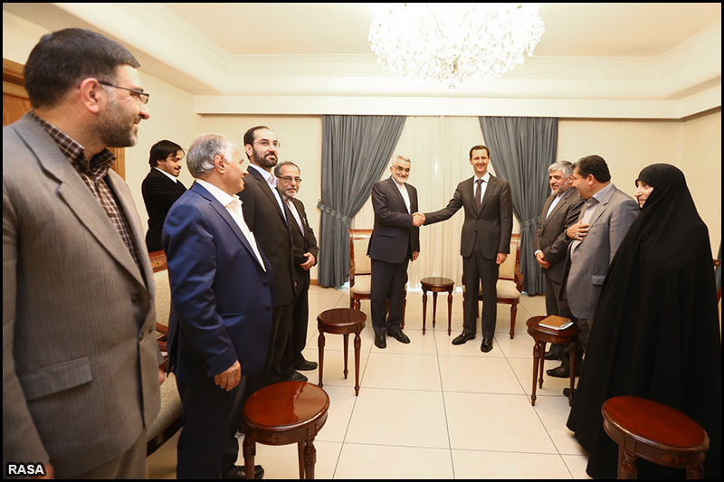 ديدار هيأت پارلماني ايران با بشار اسد رييس جمهور سوريه