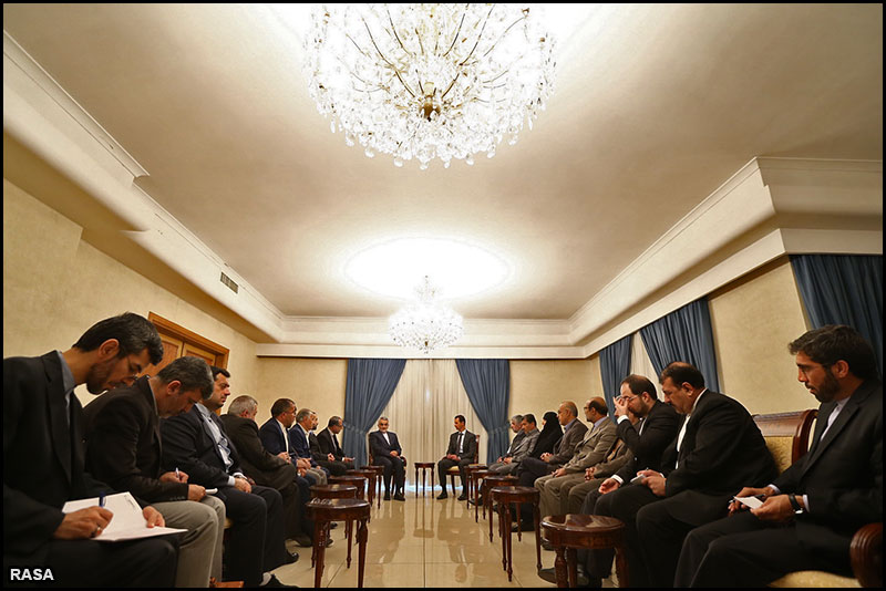 ديدار هيأت پارلماني ايران با بشار اسد رييس جمهور سوريه