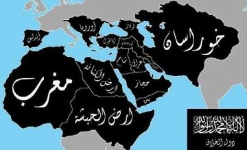 نقشه خلافت داعش