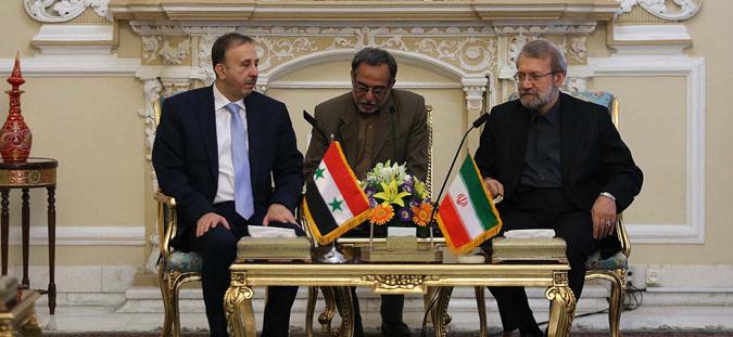 Ali Larijani - Mohammad Jihad al-Lahham