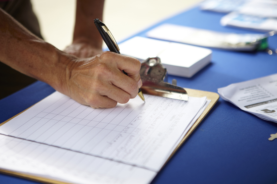 Signing petition