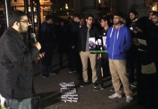 برطانيہ کے مسلمانوں نے مظاہرہ