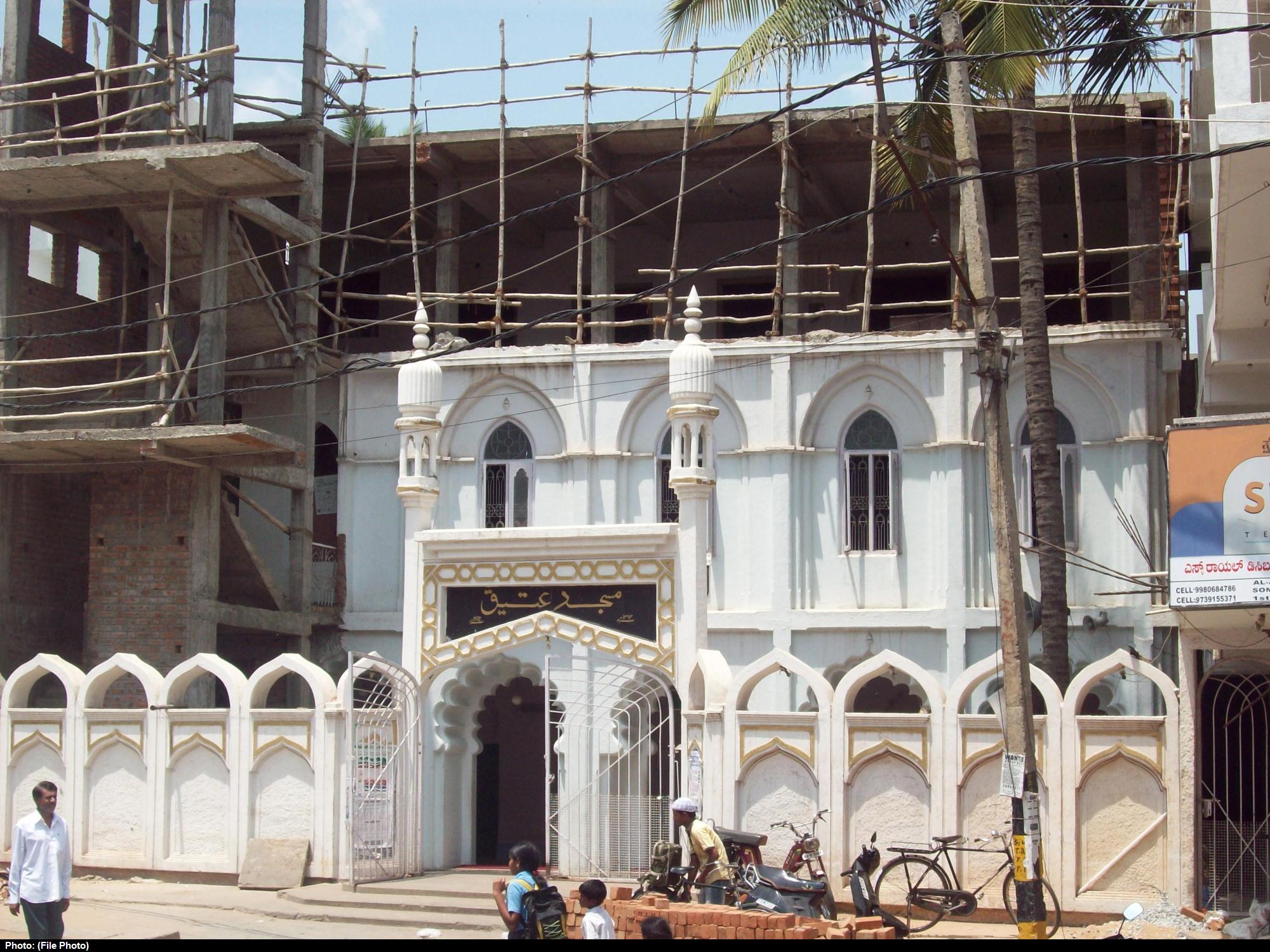 A mosque under construction