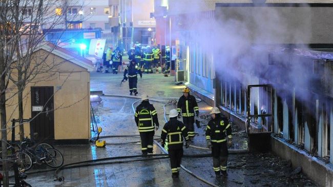 Swidish Mosque Arson Attack