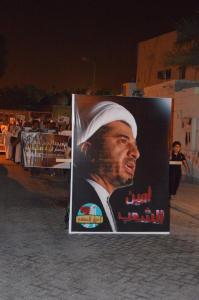 تظاهرات مردم بحرين در اعتراض به بازداشت شيخ علي سلمان