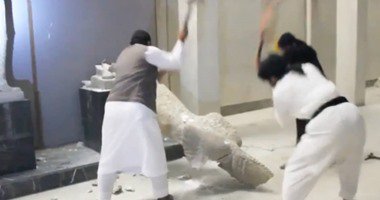 تدمير الأثار في موصل