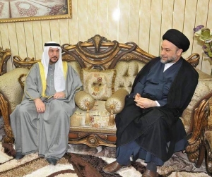 سيد علاء موسوي رييس اوقاف شيعه و شيخ محمود الصميدعي رييس اوقاف سني عراق