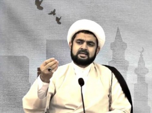 حجت الاسلام شيخ فاضل الزاکي، معاون دبيرکل جمعيت الوفاق اسلامي بحرين 