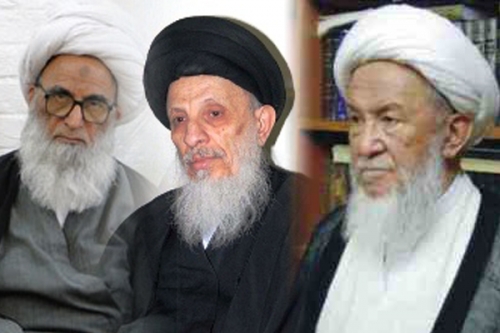 آيات اسحاق فياض، سيد محمد سعيد حکيم و شيخ بشير نجفي