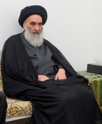 المرجع الديني اية الله السيد علي السيستاني