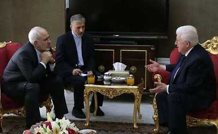 FM Zarif meeting Iraqi president Masoum