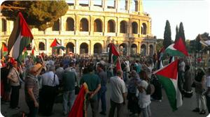 تظاهرات فلسطينيان در ايتاليا 
