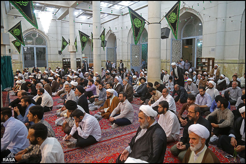 مراسم ترحيم آيت الله خزعلي در مسجد اعظم قم
